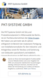 Mobile Screenshot of pkt-systeme.de