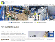 Tablet Screenshot of pkt-systeme.de